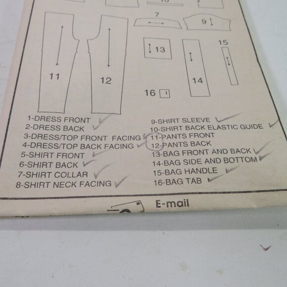 Simplicity 7980 Sewing Pattern size 7-10 Purse, Dress, Jacket, Sleeveless Top - Picture 5 of 10